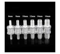 KKZEABKXS Vanne 1 pcs One Way 6/8/10/12/14/16 mm Vannes Alliage d'aluminium Carburant Clapet Anti-Retour One Way Fit Carburateur (spécification : 14 mm)(10mm)