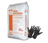 KL-M Sel de dégivrage de la pierre 25 kg (1 x 25 kg) Sel de déneigement pour la neige, la glace, l'hiver