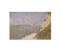 KLAGCBDF Georges Seurat Croquis préparatoire de peinture à l'huile sur toile - Impression sur toile - Décoration murale - Affiches d'œuvres d'art - 30 x 45 cm