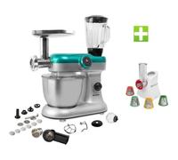 KLAISER Le Pack Robot Pétrin Pâtisser Multifonctions Kitchen MIX KM284MEX Professional avec Machine à pâtes et Kit Tranchoir / Râpe