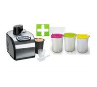 KLAISER W40 TURBINE A GLACES PROFESSIONNELLE AVEC LIVRE DE 62 RECETTES + Set de 3 Bols Supplementaires