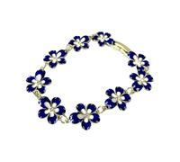 Klaisy Accessoire de fleur rétro unique avec breloques bleues tendance avec motifs floraux uniques pour femme avant-gardiste cadeau élégant pour petite amie