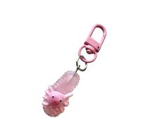 Klaisy Adorable organisateur de pantoufles en forme d'animal compact en résine Décoration pour sac à dos Fermeture éclair Idée cadeau Porte-clés amusant, Huit formes, taille unique