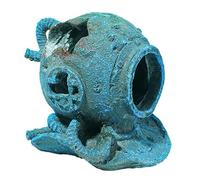 Klaisy Aquariums en résine naufragés en résine pour aquariums, crevettes, poissons, cachettes, maison, paysage, épave de bateau, décors sous-marins