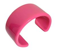 Klaisy Bijoux de fête indiens tendance colorés et robustes en résine acrylique grands bracelets ouverts pour femmes géométriques larges bracelets colorés en acrylique, taille unique, Comme décrit