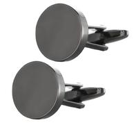 Klaisy Boutons de manchette ronds pour hommes chemises uniformes de travail décoratifs en métal pour chemises d'affaires réunions françaises boutons de manchette