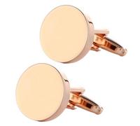 Klaisy Boutons de manchette ronds pour hommes chemises uniformes de travail décoratifs en métal pour chemises d'affaires réunions françaises boutons de manchette