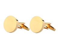 Klaisy Boutons de manchette ronds pour hommes chemises uniformes de travail décoratifs en métal pour chemises d'affaires réunions françaises boutons de manchette