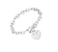 Klaisy Bracelet urne funéraire pour animaux de compagnie - En acier inoxydable - Motif pattes - Avec inscription « Language of Love »