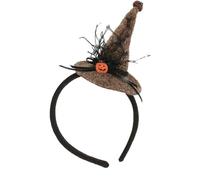Klaisy Coiffe de sorcière en tissu sympathique pour cosplay, événement, célébrations d'anniversaire, bandeau de sorcière confortable et sûr