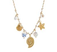 Klaisy Collier polyvalent avec pendentif étoile de mer, soleil, lune, hippocampe avec nœud réglable pour un usage quotidien, taille unique, Comme décrit, Comme décrit.