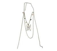 Klaisy Collier tendance unisexe avec pendentif en forme de cœur d'épine multicouche pour ami ou partenaire