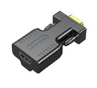 Klaisy Convertisseurs adaptateur VGA vers HDMI avec entrée 3,5 mm 1080p source vers moniteurs/connecteurs LCD compatible HDMI à adaptateur