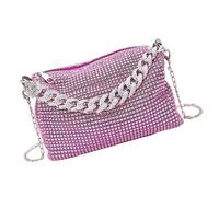 Klaisy Élégant sac de soirée en strass pour femme, sac à main décontracté pour mariage, fête, banquet, épaule élégante, b, One Size