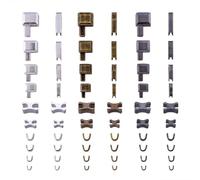 Klaisy Kit de réparation de fermetures éclair pour couture de vêtements, loisirs créatifs, fermeture éclair, goupille d'insertion et bouchon bas #3#5#8#10 Pince à installer pour fermetures éclair