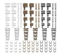 Klaisy Kit de réparation de fermetures éclair pour couture de vêtements, loisirs créatifs, fermeture éclair, goupille d'insertion et bouchon bas #3#5#8#10 Pince à installer pour fermetures éclair