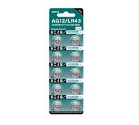 Klaisy Lot de 10/20/30/40 piles bouton AG12/LR43 SR43SW LR1142 186 386A pour montres et jouets