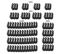 Klaisy Lot de 16 pinces pour câbles d'alimentation PC de 2,5 à 3,2 mm Clip de gestion de câblage 4/6/8/24 broches Peignes de câbles d'ordinateur