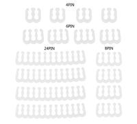 Klaisy Lot de 16 pinces pour câbles d'alimentation PC de 2,5 à 3,2 mm Clip de gestion de câblage 4/6/8/24 broches Peignes de câbles d'ordinateur