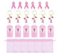 Klaisy Lot de 6/12 épingles et cartes sur le thème du soin des seins pour femmes, cadeau d'encouragement et d'appréciation pour toutes les occasions, cadeaux inspirants pour femmes