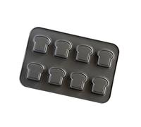 Klaisy Moule à gâteau robuste en acier carbone à 6 cavités avec revêtement anti-adhésif pour une répartition homogène de la chaleur et des desserts de fête avec façade antiadhésive solide