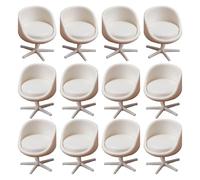 Klaisy Petites chaises en ABS pour pièces de modélisme, projets d'artisanat créatifs et présentoirs architecturaux, ensemble de chaises miniatures