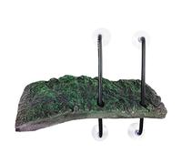 Klaisy Plateforme flottante pour tortue avec ventouses en résine pour escalade de tortues aquatiques Hauteur réglable