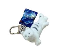 Klaisy Porte-clés amusant en forme de dinosaure pour clés, gadgets, pratique à transporter au quotidien, construction élégante en alliage avec breloque thérapeutique en alliage, b, taille unique
