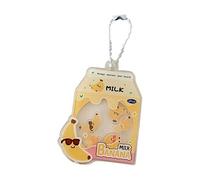 Klaisy Porte-clés esthétique - Accessoires pour bouteille de boisson - Breloques pour sac de voiture - Accessoires pour femmes et filles, Banane jaune.