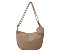 Klaisy Sac à bandoulière tendance pour femme en velours côtelé avec fermeture éclair et sangle réglable, kaki