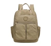 Klaisy Sac à dos élégant pour femme - Ergonomique et pratique - En nylon - Avec sangle réglable, kaki