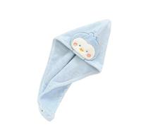 Klaisy Serviette à cheveux en polaire douce à absorption rapide pour femme - Anti-frisottis - Longue serviette de douche avec bouton à séchage rapide