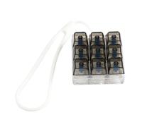 Klaisy Testeur de clavier mécanique transparent à 9 touches - Cordon en silicone - Jouet anti-stress pour bureau, maison, voyage