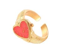 Klaisy Unique géométrique réglable en forme de cœur ouvert élégant bijoux accrocheurs pour un amour rétro quotidien, taille unique, Comme décrit, Comme décrit.