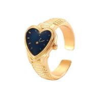 Klaisy Unique géométrique réglable en forme de cœur ouvert élégant bijoux accrocheurs pour un amour rétro quotidien, taille unique, Comme décrit, Comme décrit.