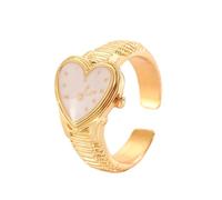 Klaisy Unique géométrique réglable en forme de cœur ouvert élégant bijoux accrocheurs pour un amour rétro quotidien, taille unique, Comme décrit, Comme décrit.