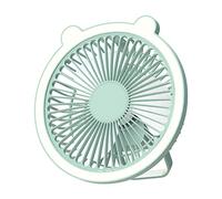 Klaisy Ventilateur de camping multifonction 1200 mAh rechargeable avec crochet + lampe 3 vitesses ventilateur de plafond pour camping