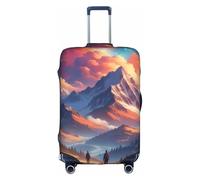 KLAMN Housse de protection élastique pour bagage de voyage Motif galaxie céleste 45,7 à 81,3 cm, blanc, S