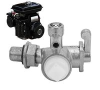 Klanata 0642006400 Robinet d'essence en métal pour moteur, interrupteur de carburant, valve marche/arrêt pour moteurs EY15/EY20, robinet d'essence de remplacement direct, montage
