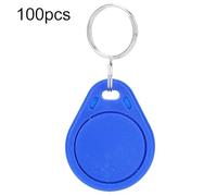 Klanata 100 PCS 125KHz RFID EM-ID Keyfobs, Chaîne de clés de token de la carte de contrôle d'accès, 10 ans de rétention de données, pour le système d'entrée de sécurité (Carte IC)