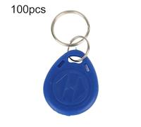 Klanata 100 PCS 125KHz RFID EM-ID Keyfobs, Chaîne de clés de token de la carte de contrôle d'accès, 10 ans de rétention de données, pour le système d'entrée de sécurité (Carte d'identité)