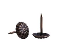 Klanata 100pcs Clous de Tapissier Vintage Meubles Clous Assortiment Kit Punaises de Tapissier Antiques Étiquettes en Métal Bronze Punaises Clous Décoratifs pour Canapé Porte de (Vert 10 * 14 mm)