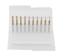 Klanata 10pcs Balle Ball Niz End Mills Set - Bits de fraises et kit Rotary Burrs - 1/8 "- 1-3.175 mm de diamètre