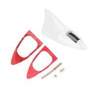 Klanata 12LED Voiture énergie Solaire Clignotant lumière aileron de Requin Lampe d'avertissement Accessoire Automatique (Blanc)