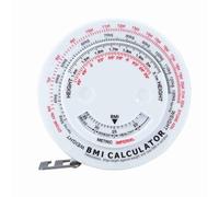 Klanata 150 cm Rubrique de calculatrice rétractable BMI, outil de mesure d'indice de masse corporelle facile à utiliser à grande échelle, idéal pour le régime alimentaire et le