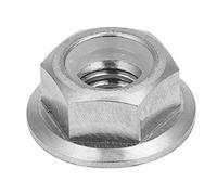 Klanata 1PC M5 M6 M8 M10 M14 Écrou de verrouillage de bride pignon alliage pour moto à vélo (M6x1.0)