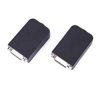 Klanata 2 pièces DB15 - M1-01 Connecteur série Femelle de Type écrou vers Adaptateur de Carte de dérivation de Terminal avec boîtier - Base en cuivre et Aiguilles nickelées - Pas de