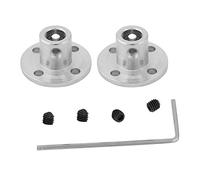 Klanata 2pcs M3 Couplage de bride rigide, ID 6 mm OD 10 mm Connecteur de coupleur d'arbre de moteur, pour les pièces de bricolage, support Connexion d'arbre du moteur