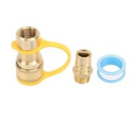 Klanata 3 Pack 1/2 Pouces en Laiton Gas Rapide de Connexion Kit - Adaptateur à Basse Pression pour Les systèmes de gaz RV, de remorque et de Van
