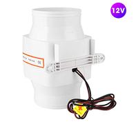 Klanata 4 Pouces Bilge en Ligne soufflant, 24V DC 270cfm Ventilation Marine Ventilation muette Strong Airflow pour Yacht, Compartiment Moteur RV (12V)